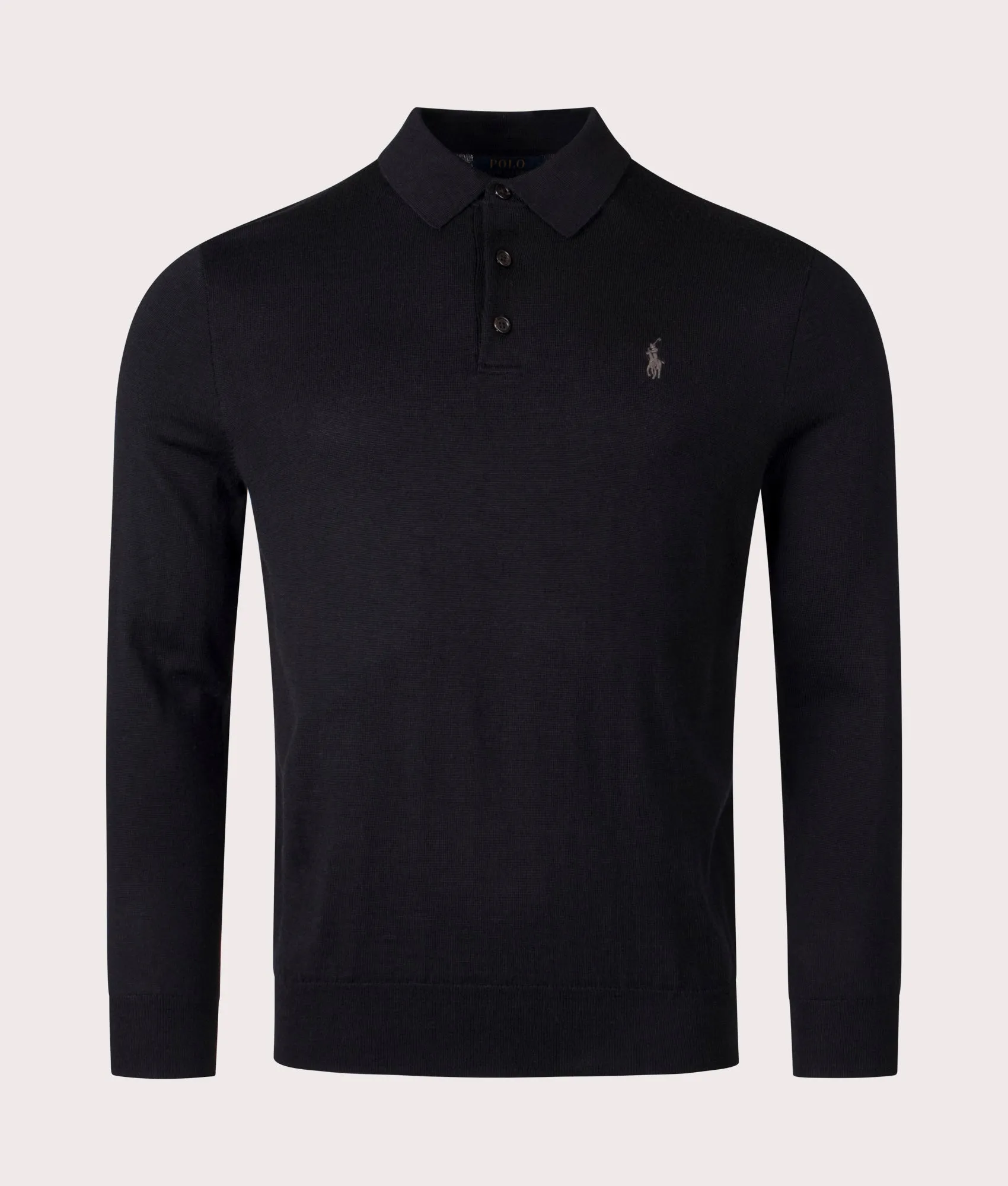 100% Wool Knitted Polo Shirt