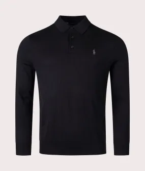 100% Wool Knitted Polo Shirt