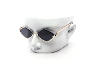 12 Pack: Chic Semi-Rimless Diamond Cut Wholesale Sunglasses