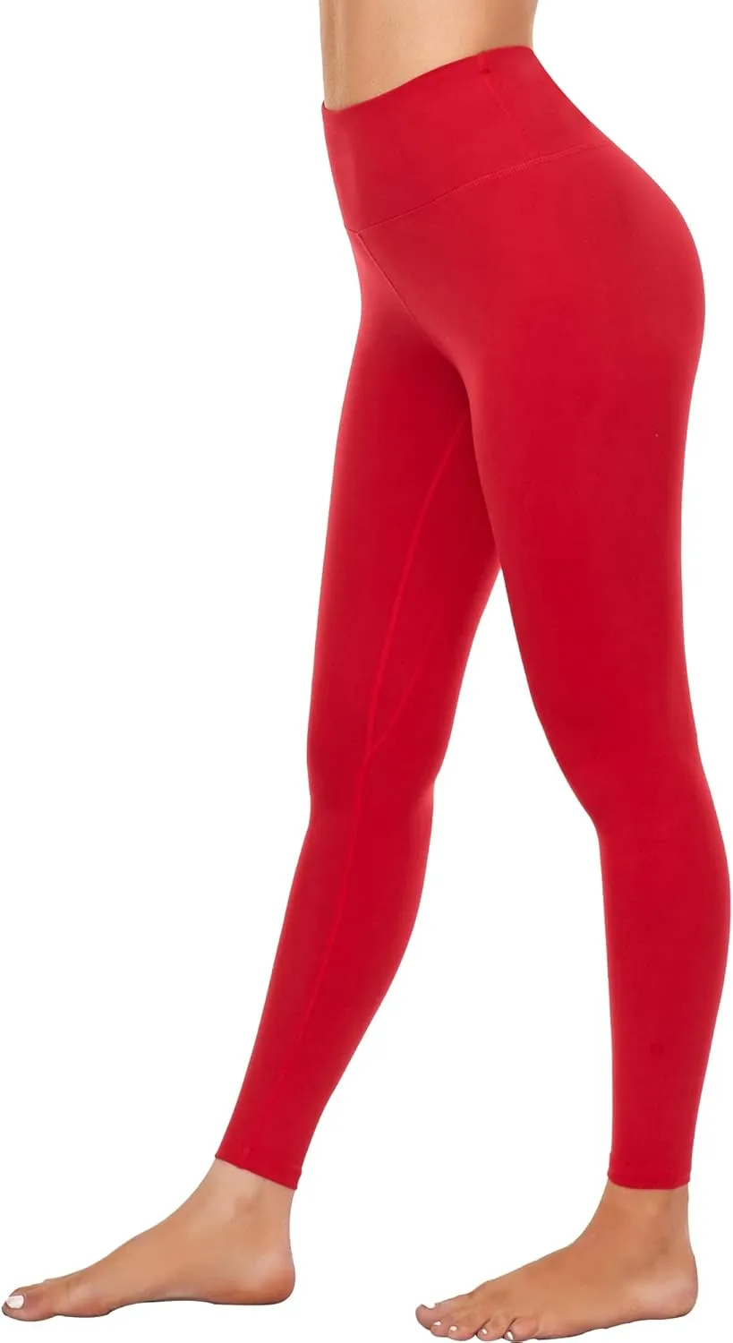 AHLW Buttery Soft High Waisted Leggings for Women Elastic Skin-Friendly Comfortable Yoga Pants Daily Casual Leggings