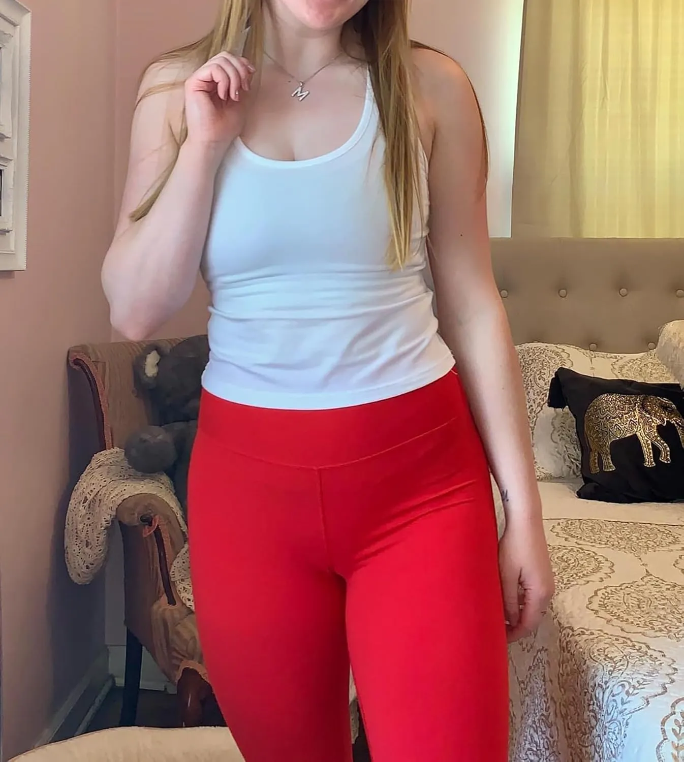 AHLW Buttery Soft High Waisted Leggings for Women Elastic Skin-Friendly Comfortable Yoga Pants Daily Casual Leggings