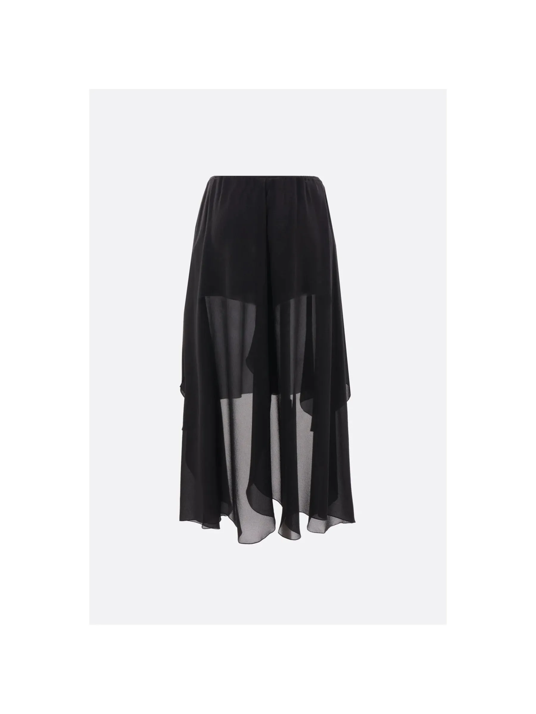 Asymmetric Georgette Shorts