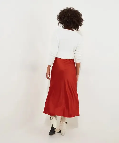 Autumn Days Satin Skirt