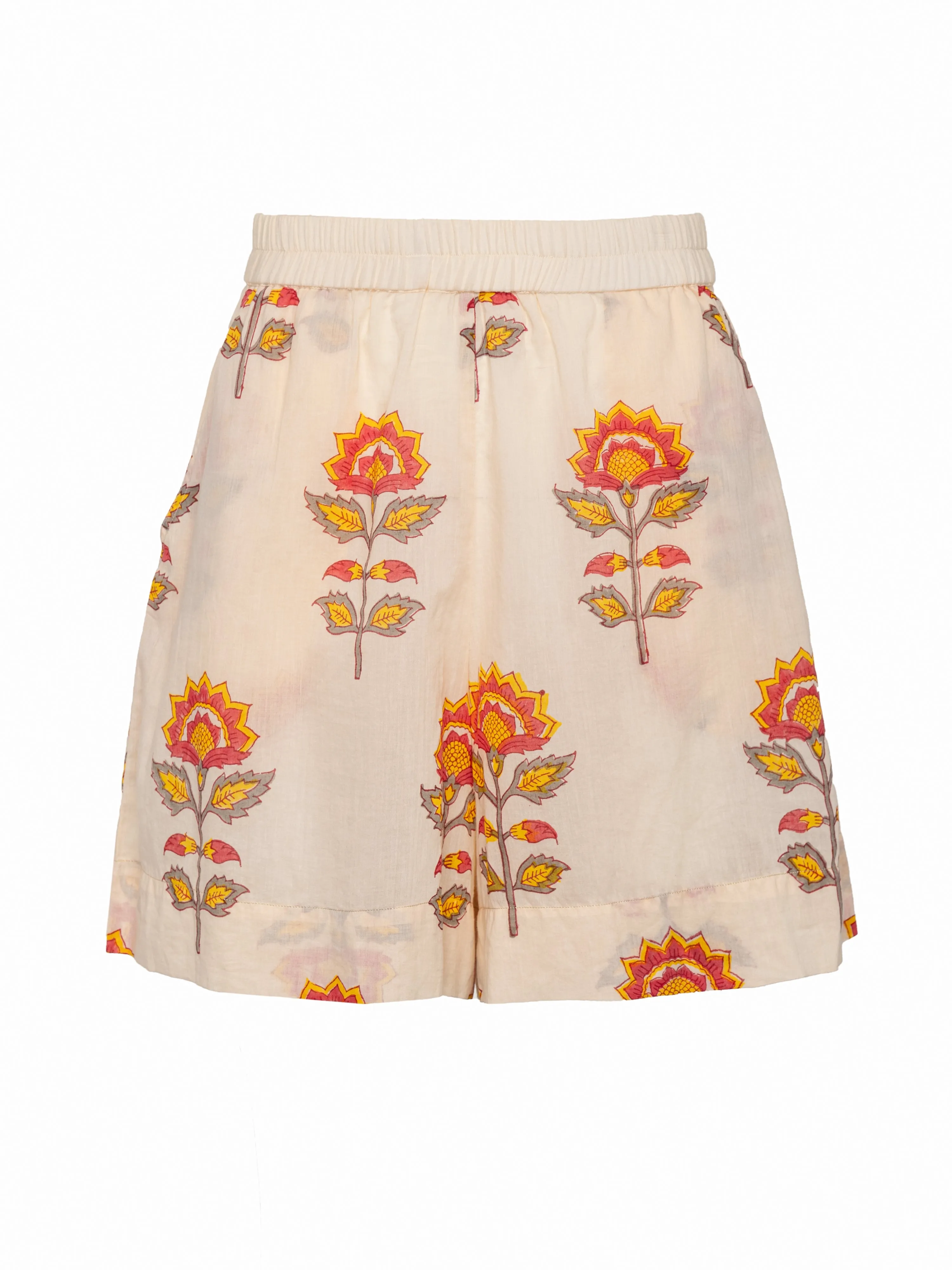 Belle Short - Peach Floral