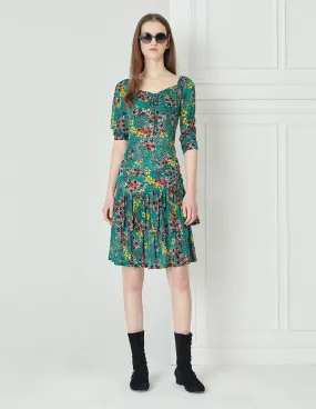 BORA AKSU Feminine Ruffle Print Skirt