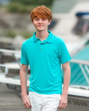 Boys Polo in Teal