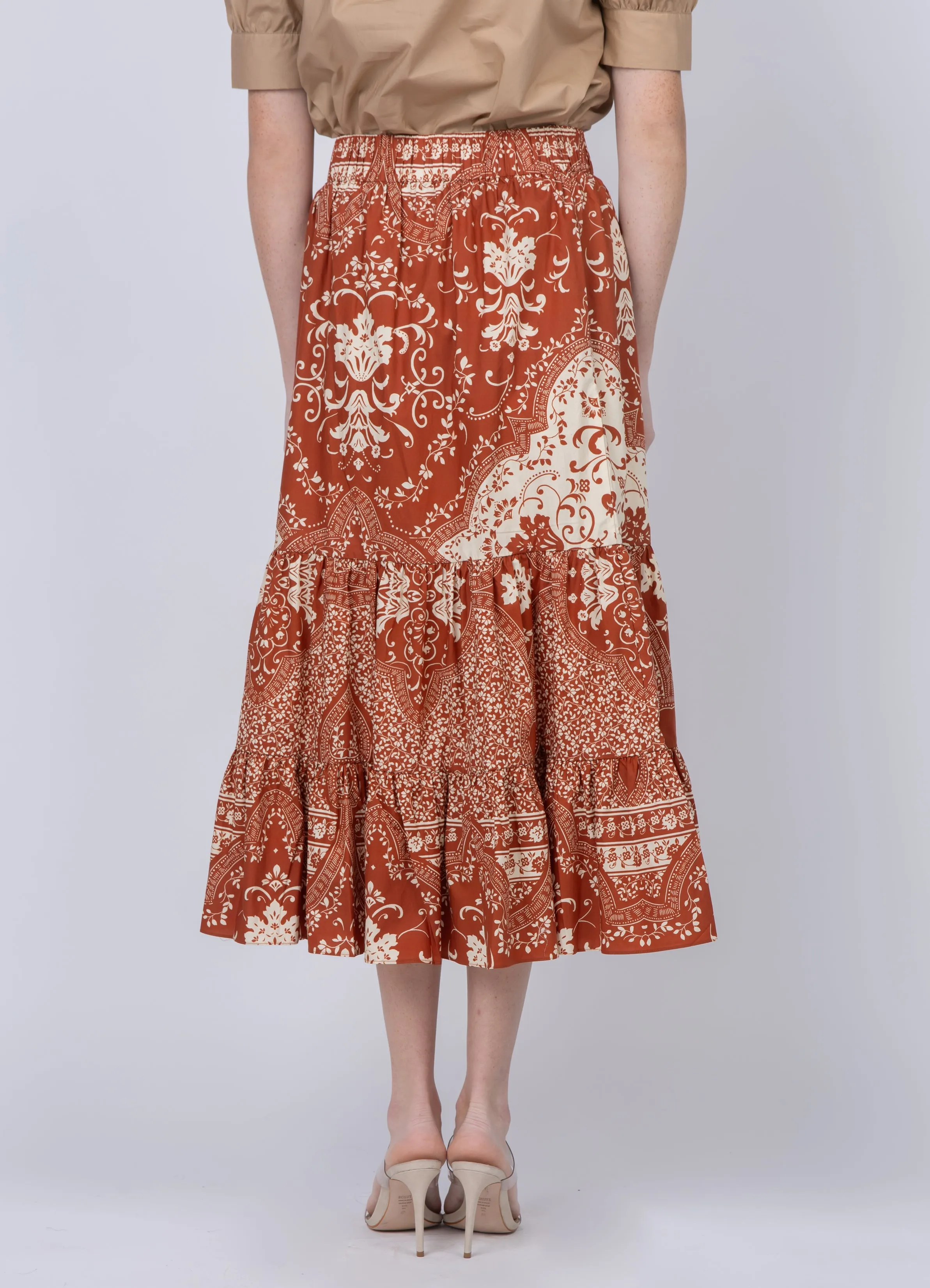 Cara Cara Chase Skirt Picante Scroll Terrace