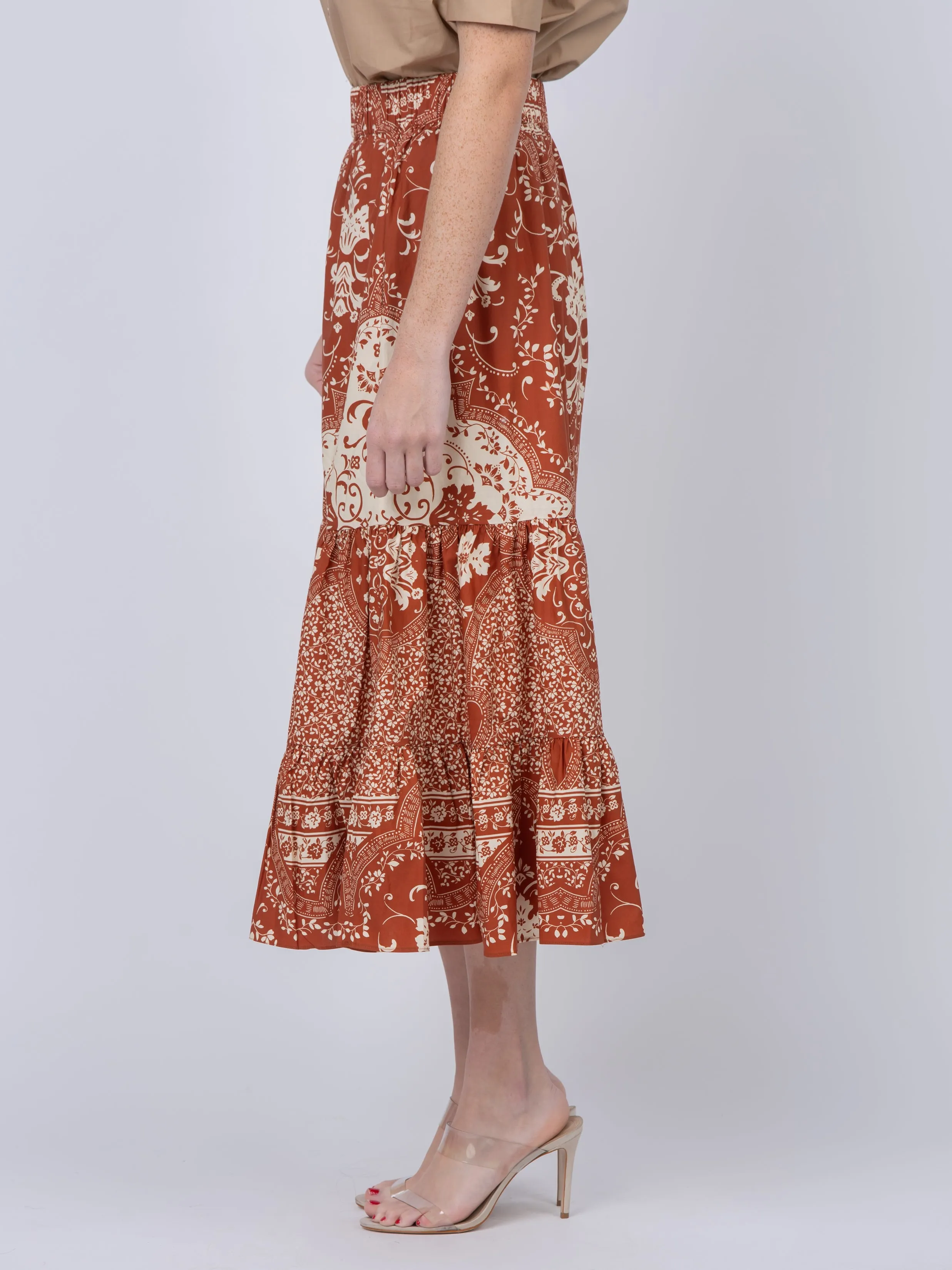 Cara Cara Chase Skirt Picante Scroll Terrace