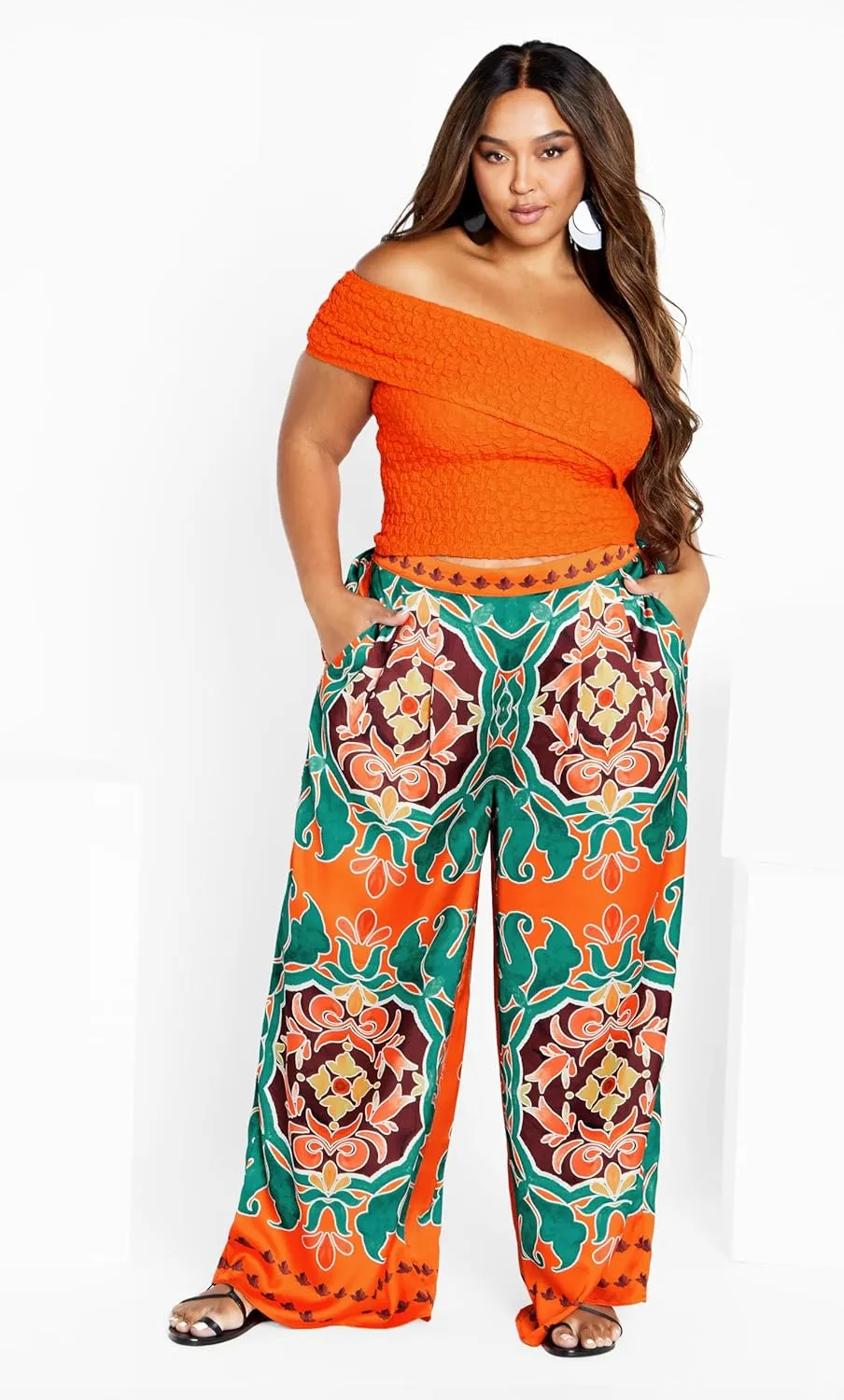 CITY CHIC Plus Size Pants, Retro Summer Pant