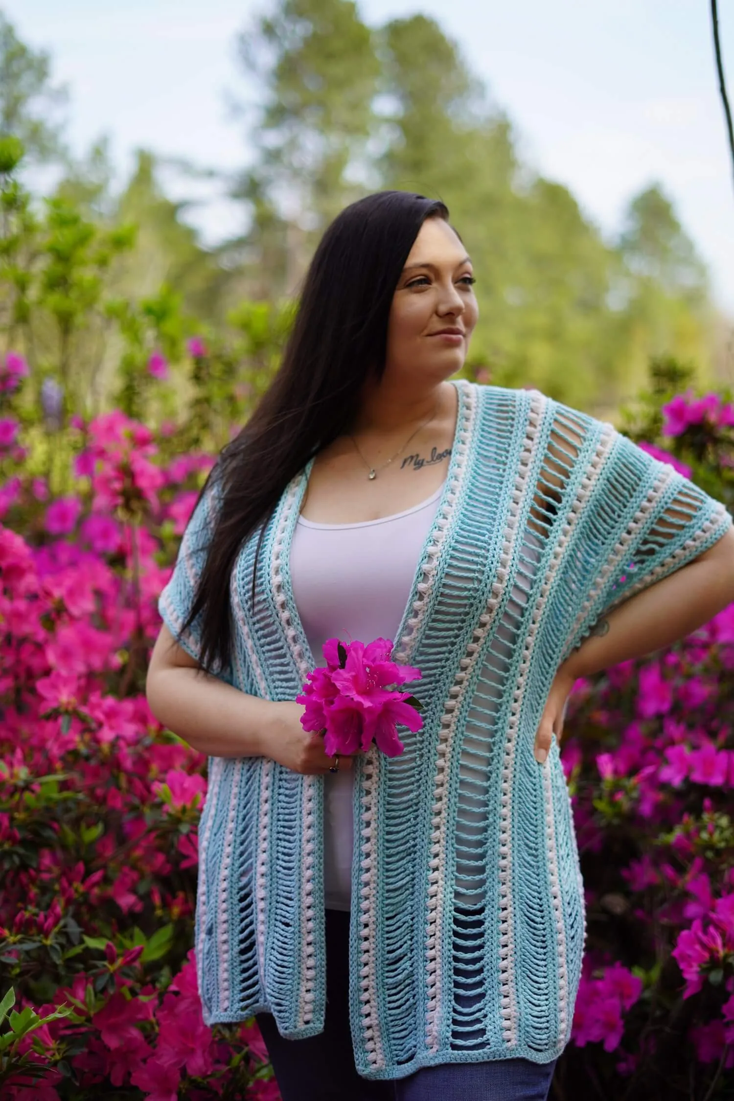 Crochet Kit - Peekaboo Cardi