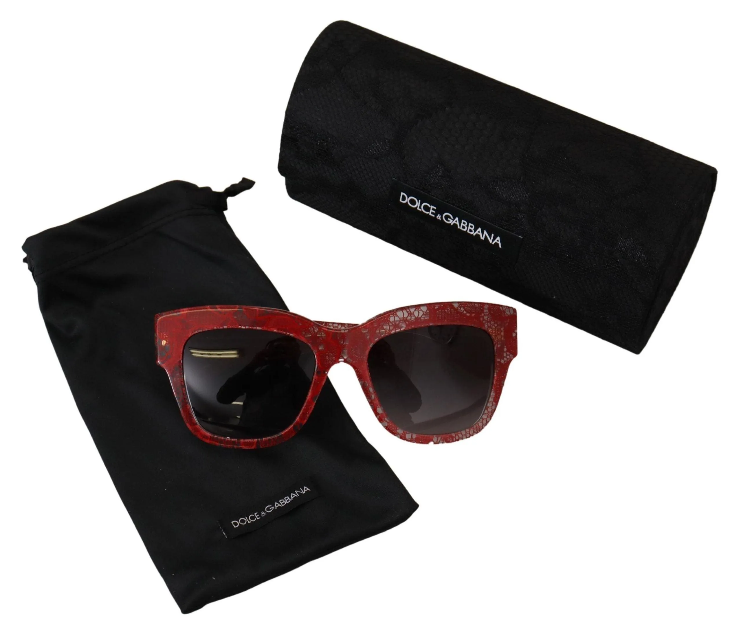 Dolce & Gabbana Chic Sicilian Lace Tinted Solbriller