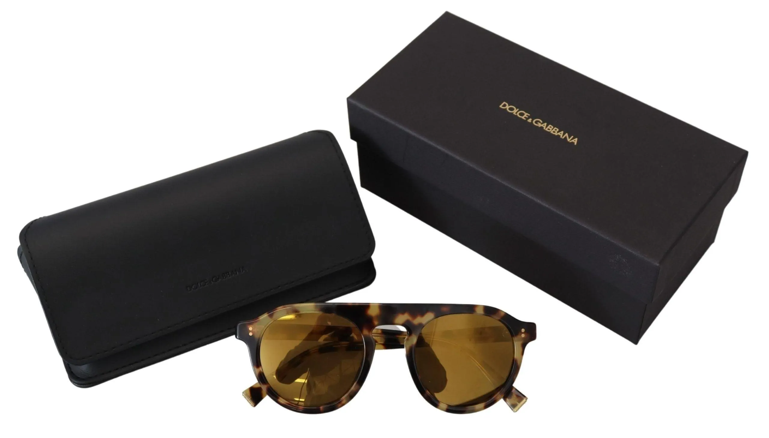 Dolce & Gabbana Chic Tortoiseshell Acetate Solbriller