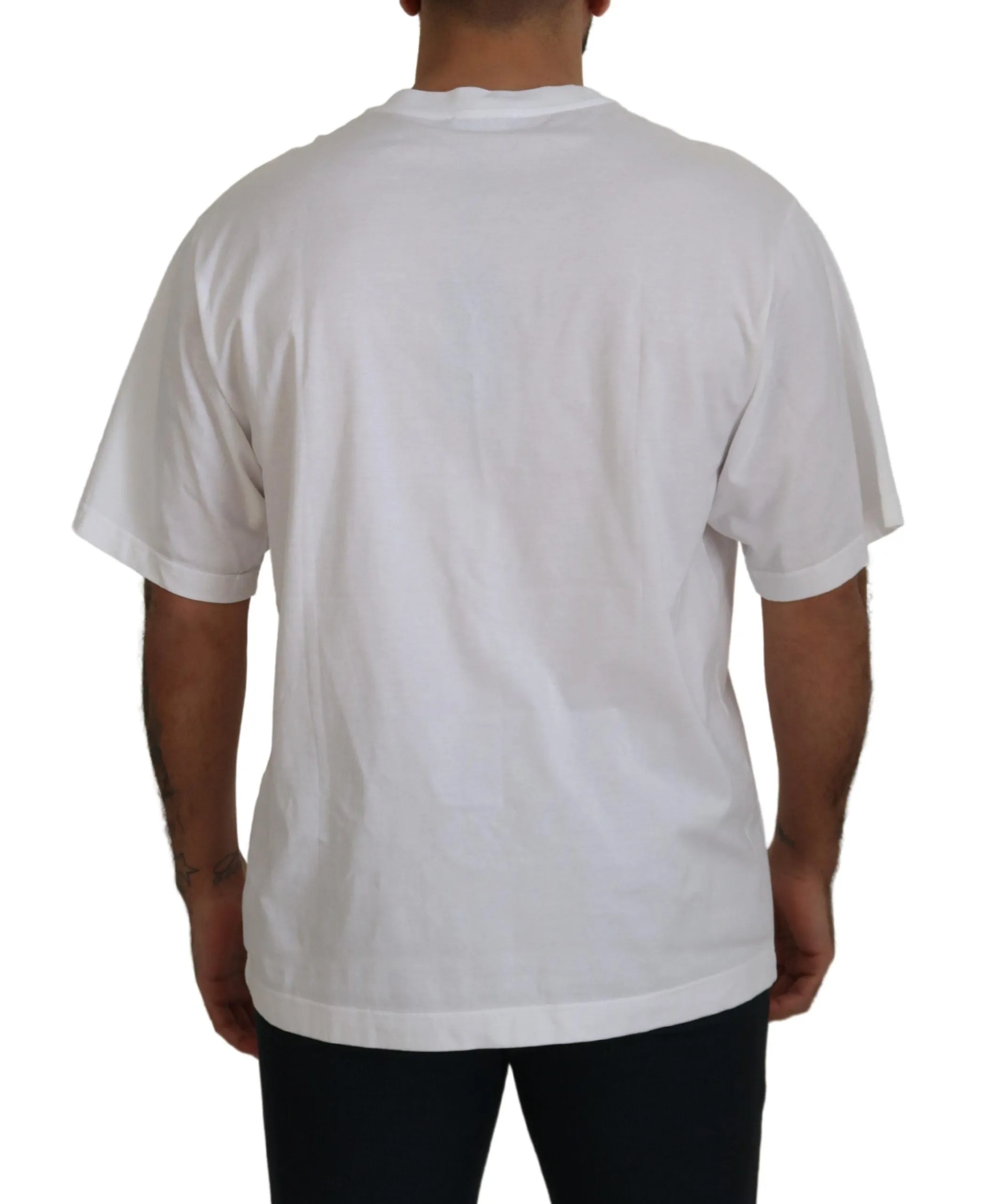 Dolce & Gabbana Elegant White Cotton Crewneck T-Shirt