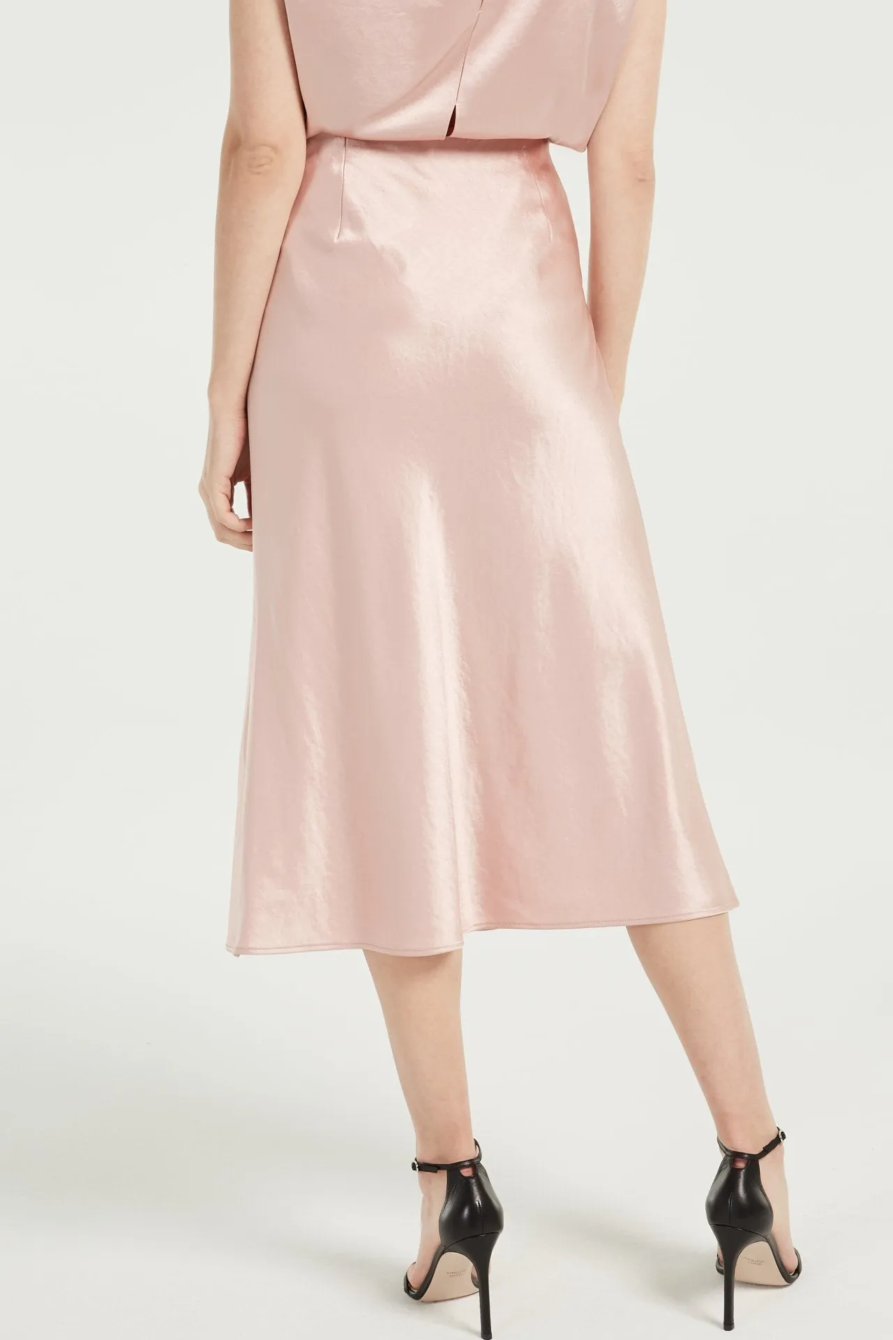 Fion Bias Hammer Satin Skirt