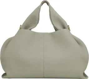 Genuine Leather Retro Shoulder Crossbody Bag for Women, Chic Dumpling Bag and Cute Cloud Handbag for Women