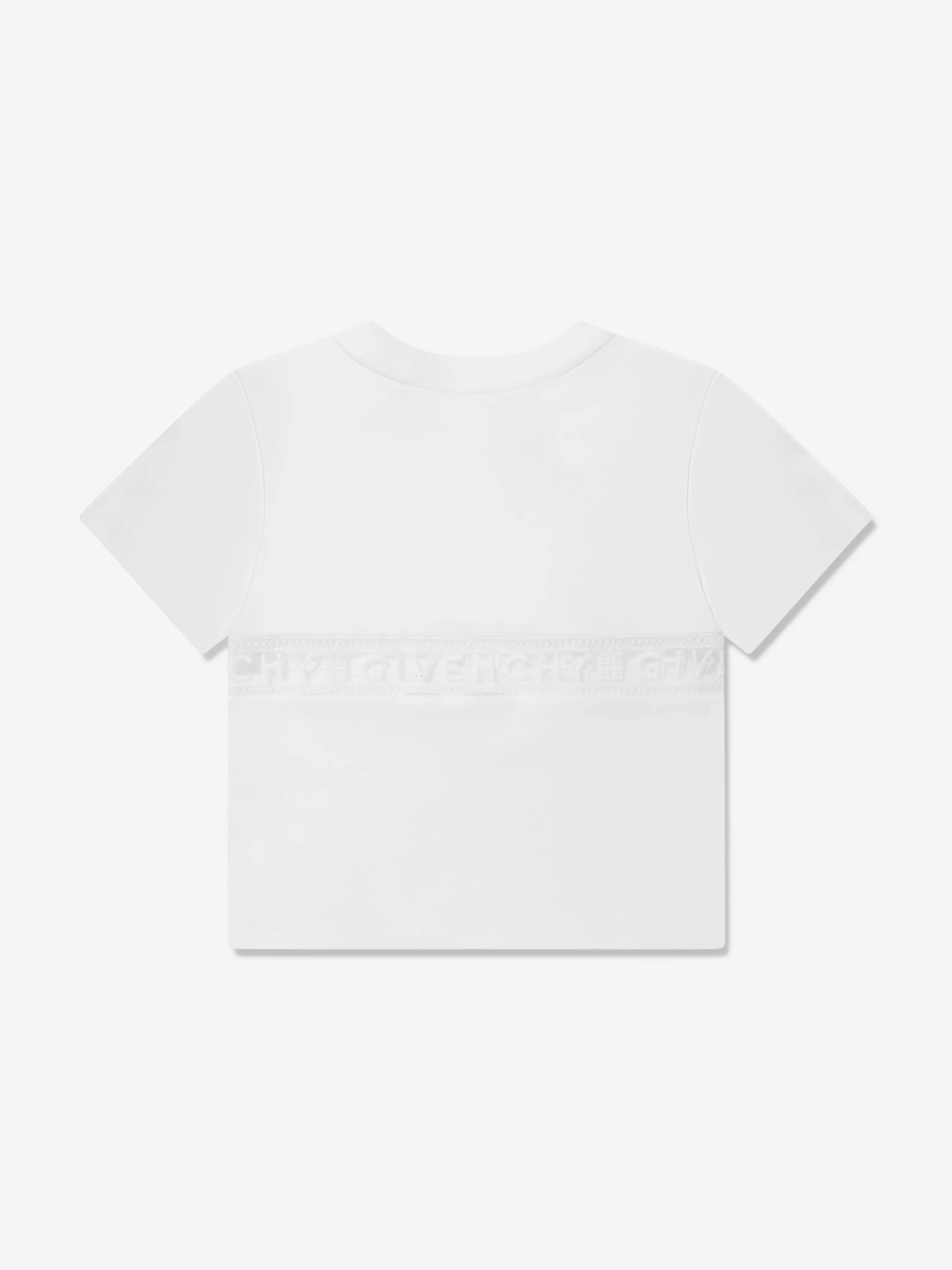 Givenchy Girls Logo Band T-Shirt in White