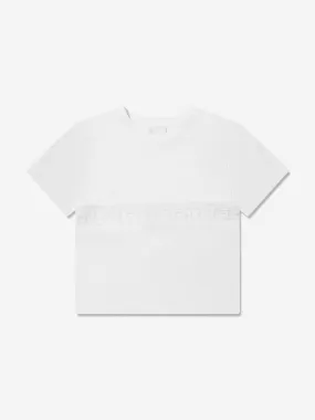 Givenchy Girls Logo Band T-Shirt in White