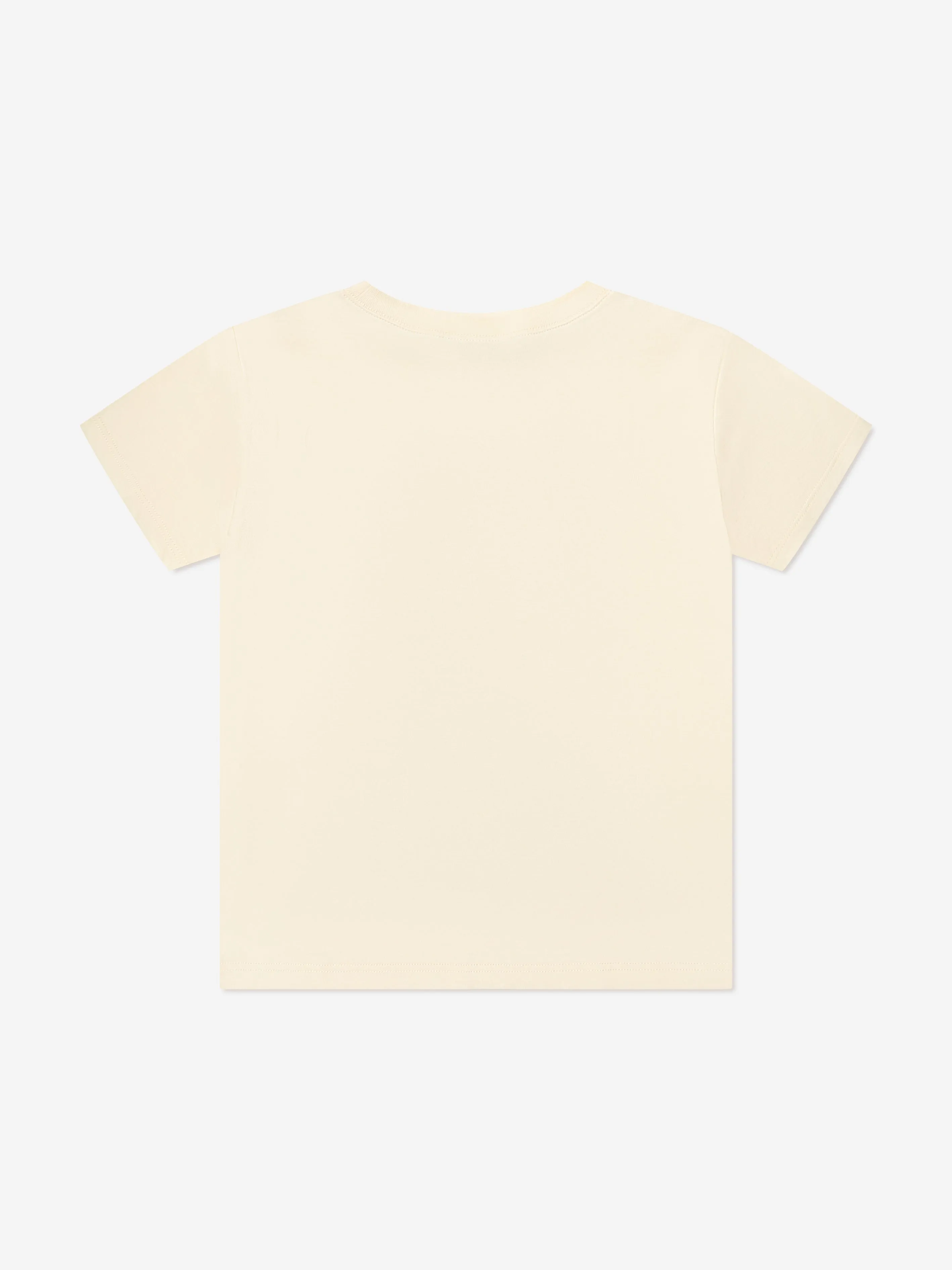 Gucci Kids Cat Print T-Shirt in Ivory