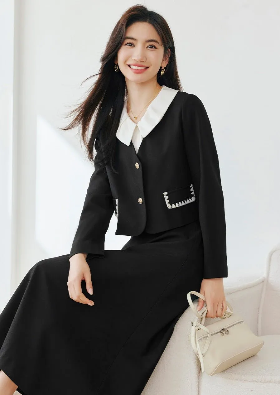 HEPBURN STYLE SPRING CONTRAST SKIRT