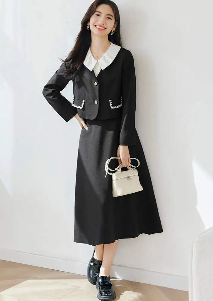 HEPBURN STYLE SPRING CONTRAST SKIRT
