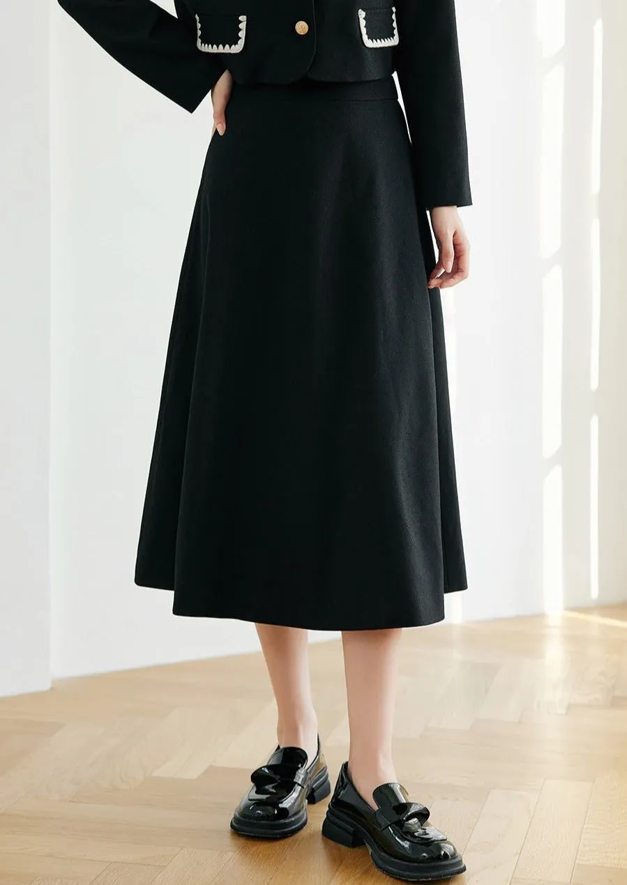 HEPBURN STYLE SPRING CONTRAST SKIRT