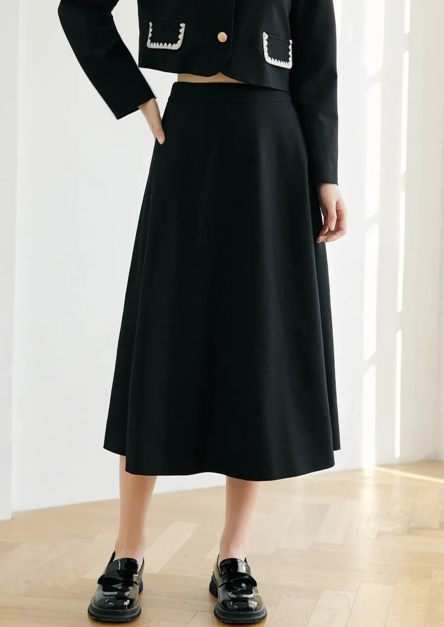 HEPBURN STYLE SPRING CONTRAST SKIRT