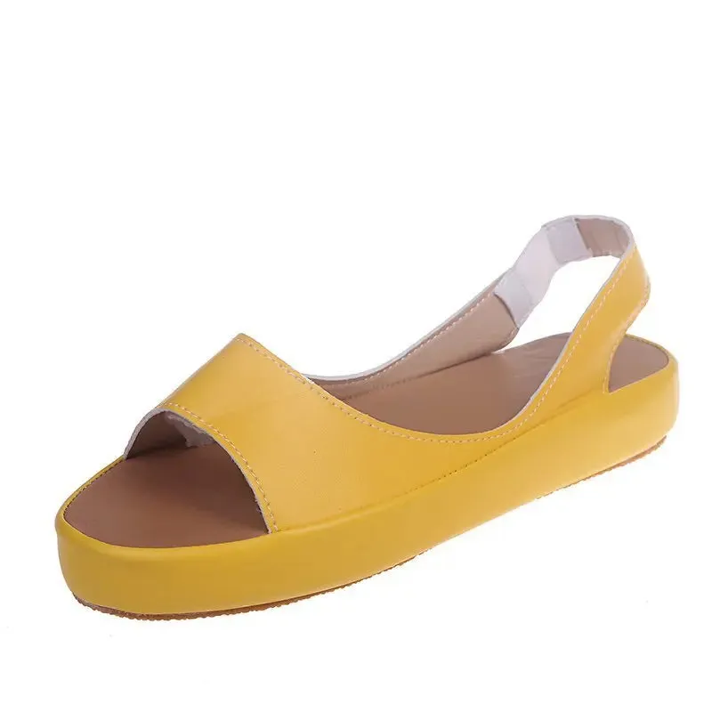 Hnzxzm Fashion Woman Sandals Comfortable Sandals Women Summer Low Heel Retro Peep Toe Ladise Shoes