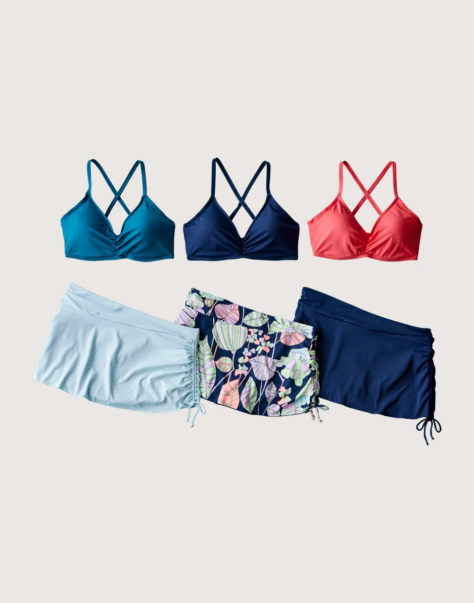 Hoku Swim Skirt: Ice