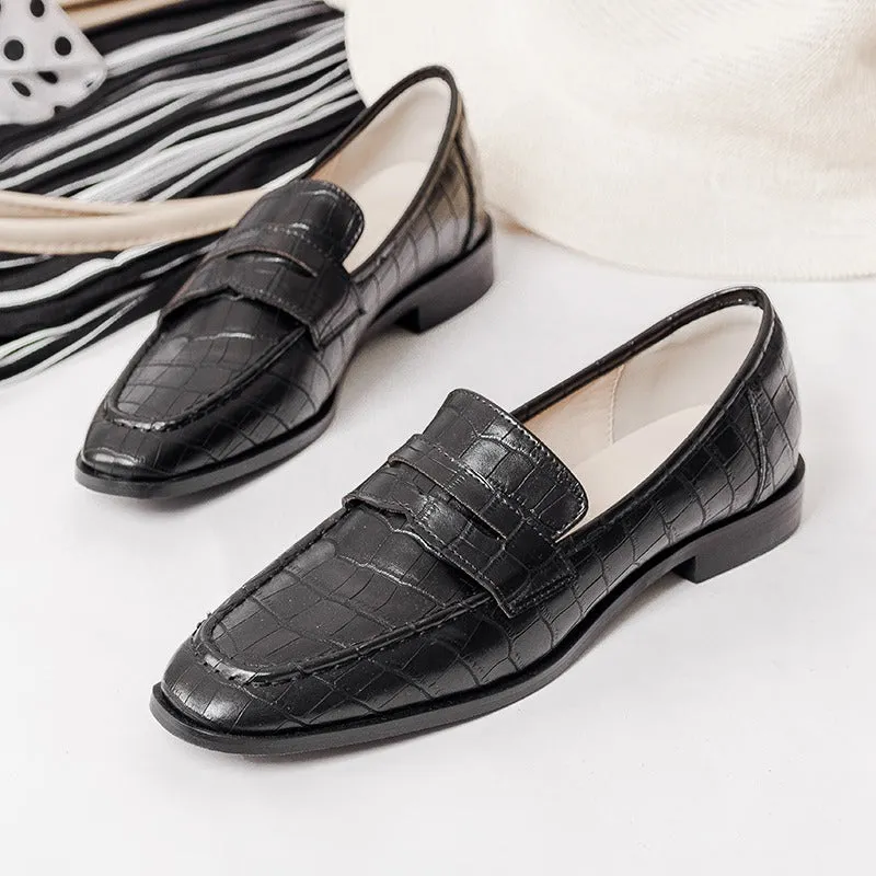 Hot British Style All-Match Leather Women's Loafer