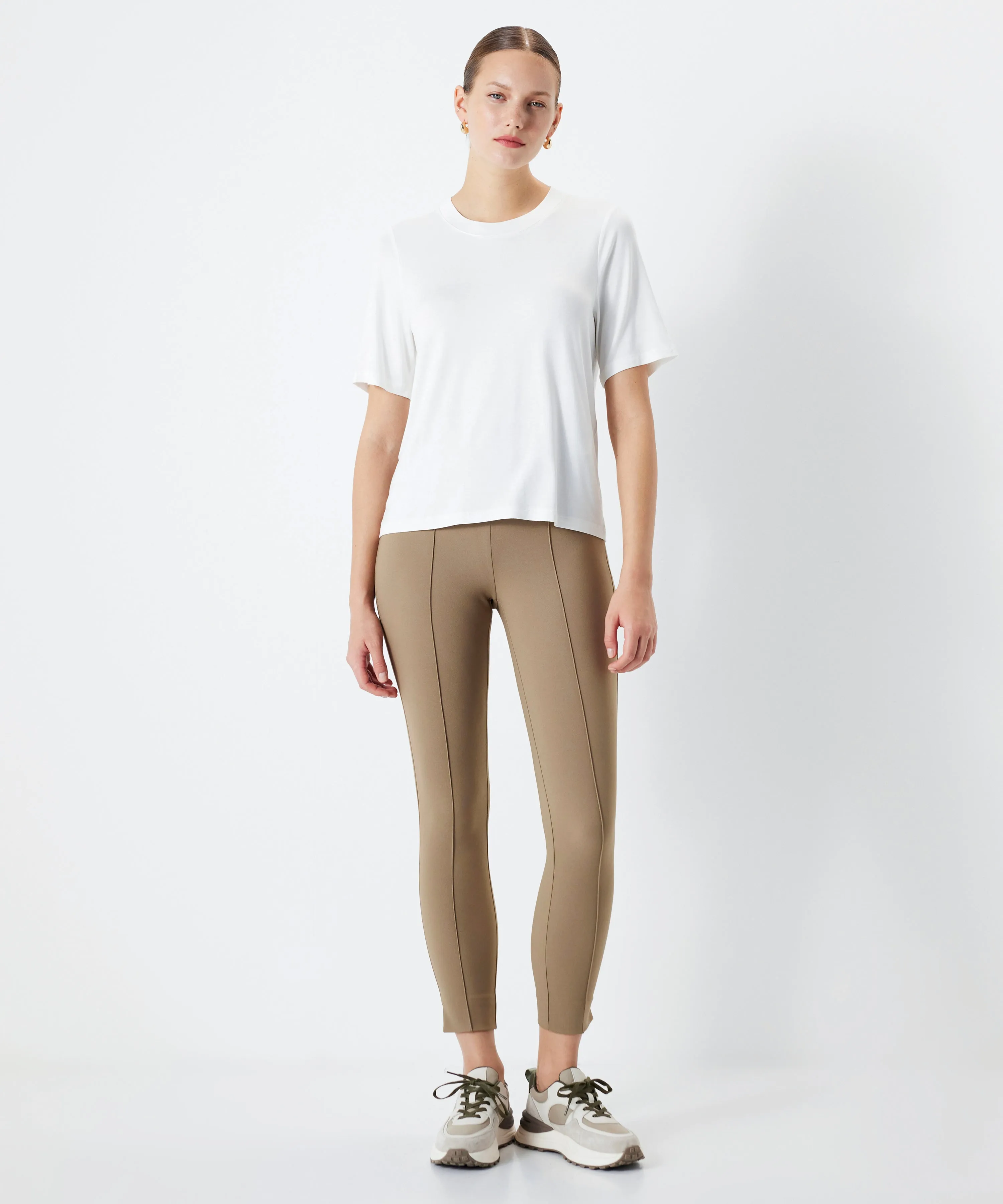 Ipekyol Crew Neck T-Shirt Ecru
