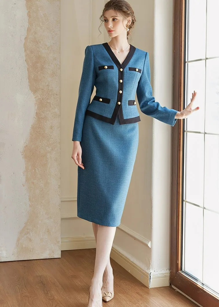 LINE HEM JACKET & SKIRT