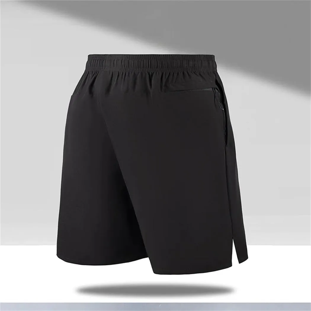Men's Solid Color Shorts Quick Dry Running Fitness Sports Casual Comfortable Fifth Pants