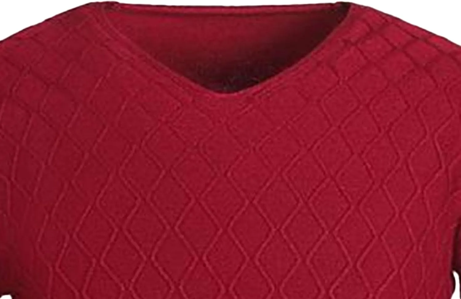 Men's Solid Color Slim V-Neck Sweater Pullover Thin Stylish Tops Lightweight Breathable Casual Sweatshirt