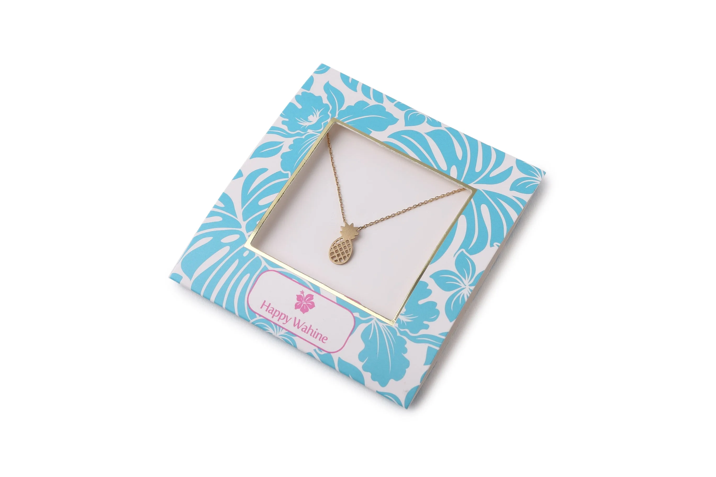 Necklace Aloha Pineapple Puka Gold