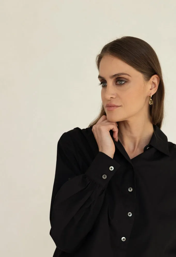 Noel Cotton Shirt Black
