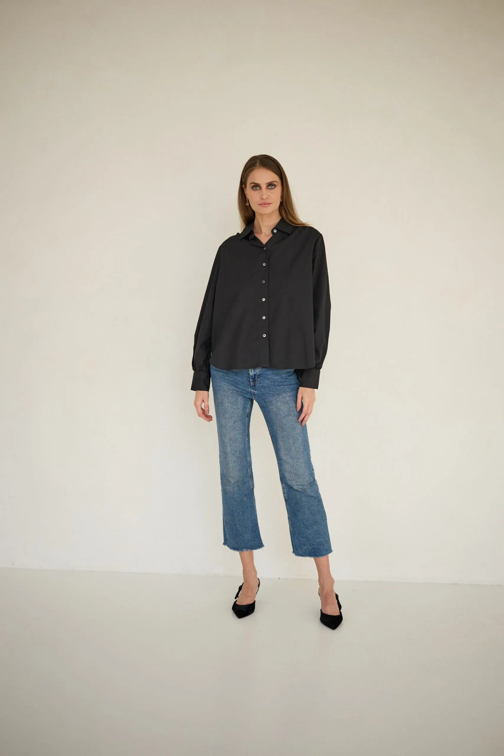 Noel Cotton Shirt Black