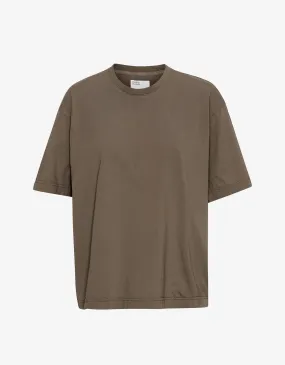 Oversized Organic T-Shirt - Cedar Brown