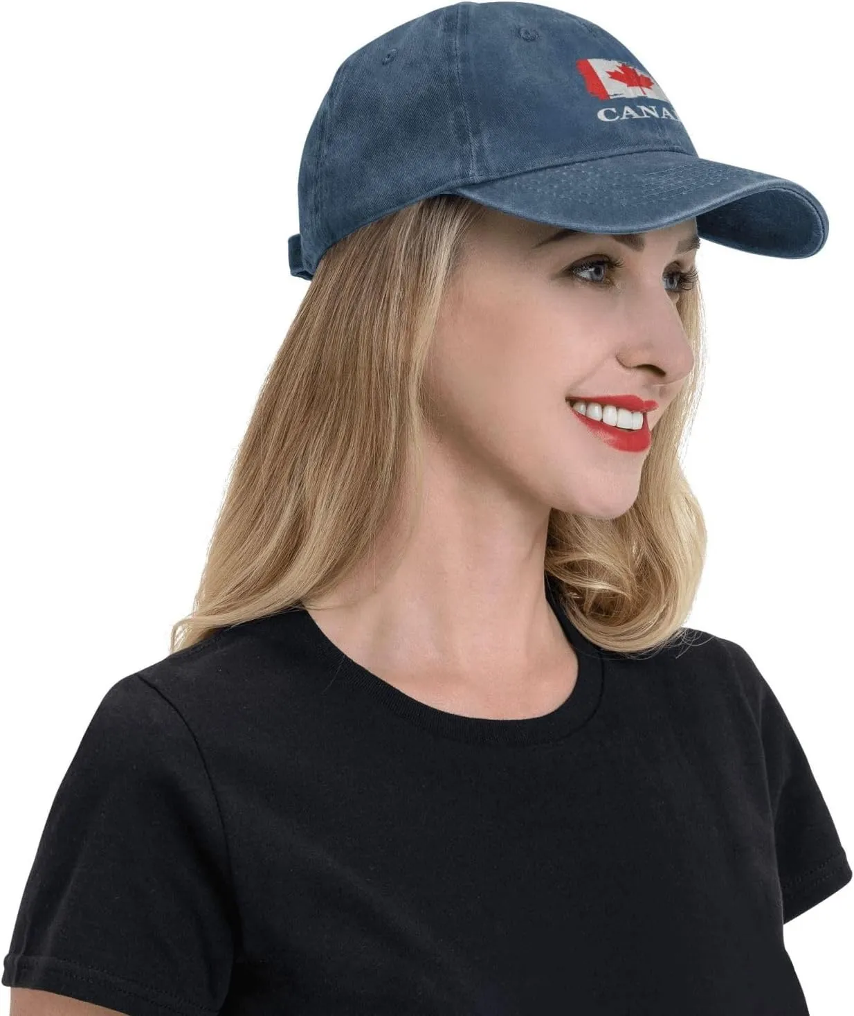 Personalized Brush Canadians Canada Flag Baseball Cap for Men Women Denim Twill Dad Hat Classic Hats