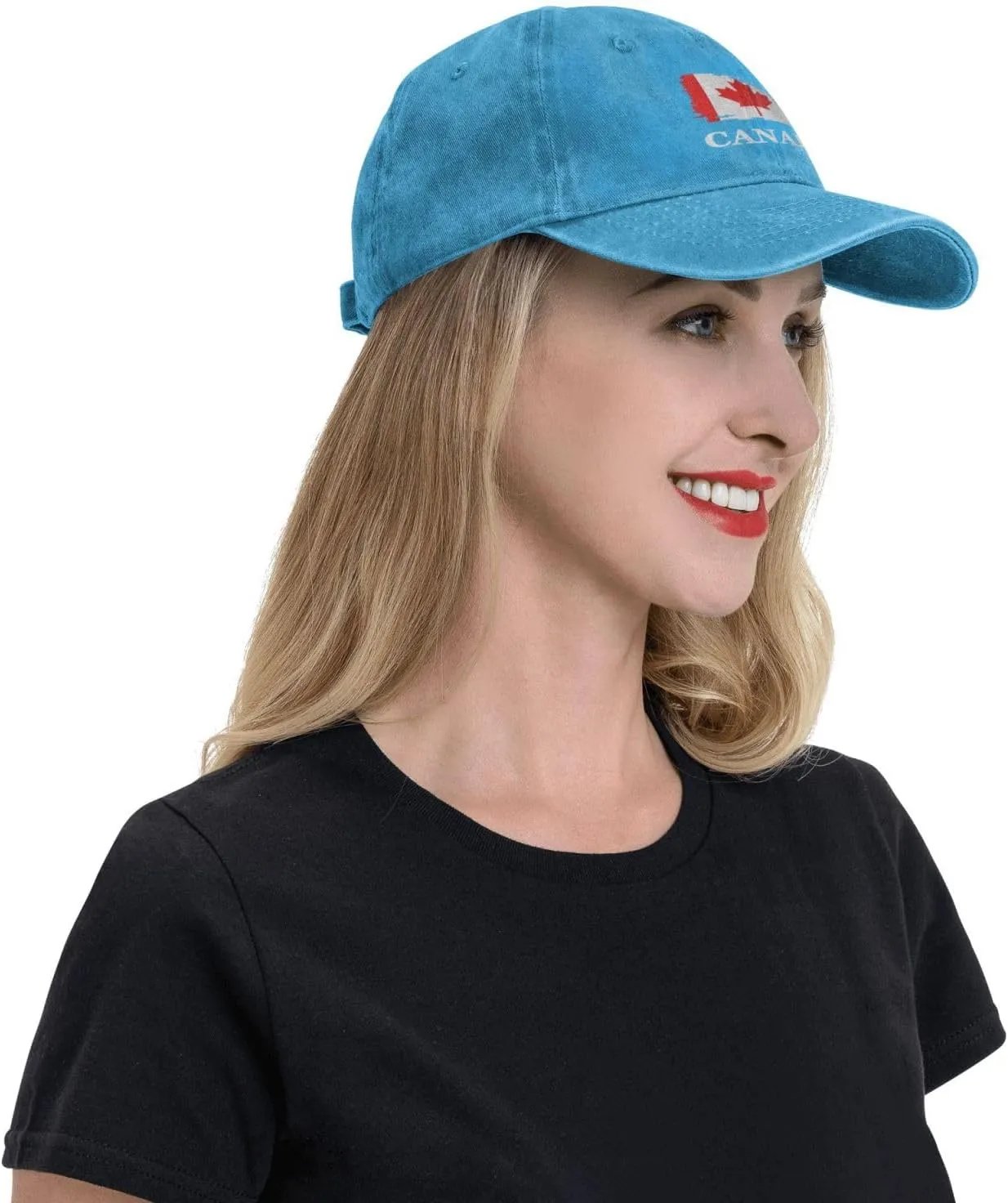 Personalized Brush Canadians Canada Flag Baseball Cap for Men Women Denim Twill Dad Hat Classic Hats