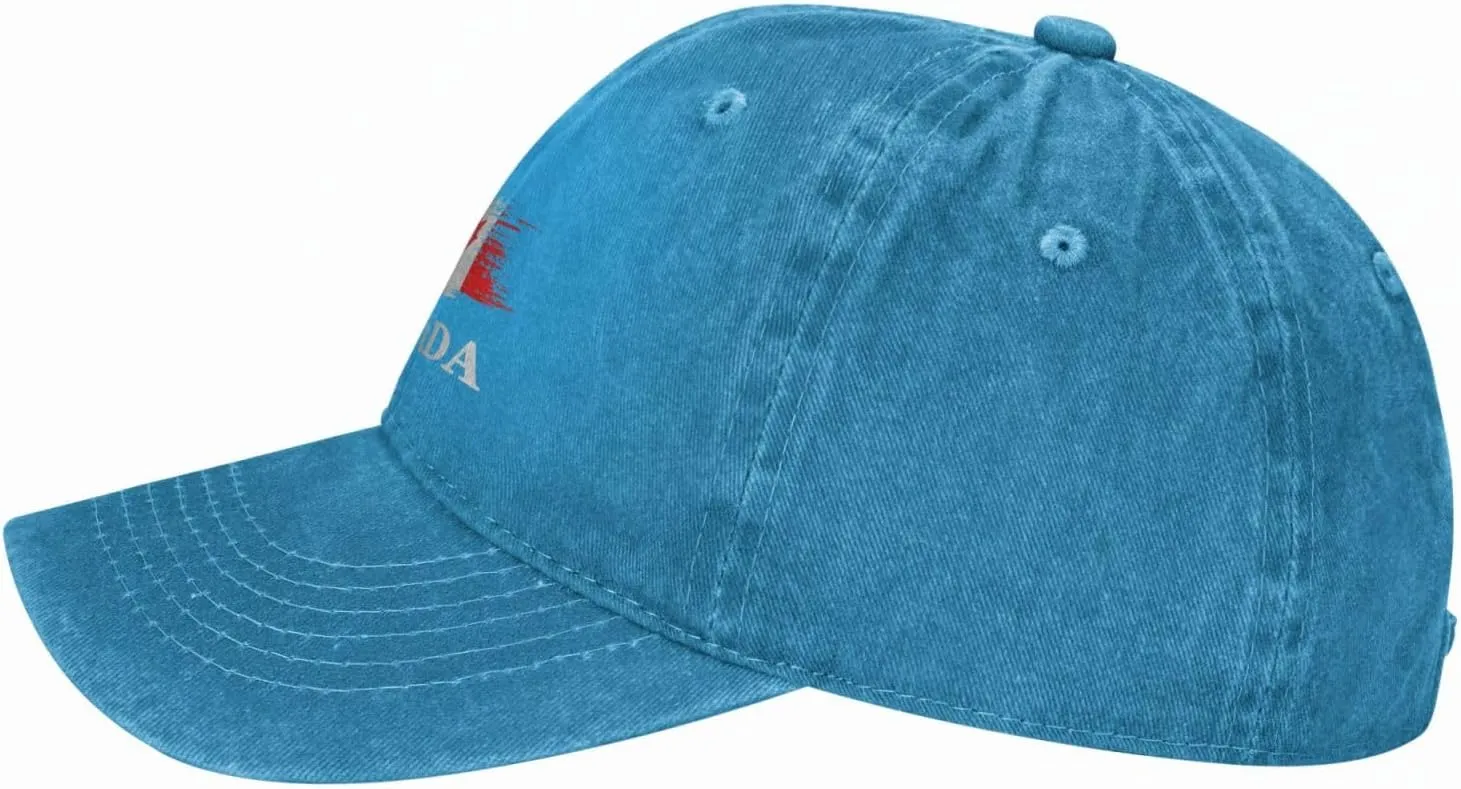 Personalized Brush Canadians Canada Flag Baseball Cap for Men Women Denim Twill Dad Hat Classic Hats