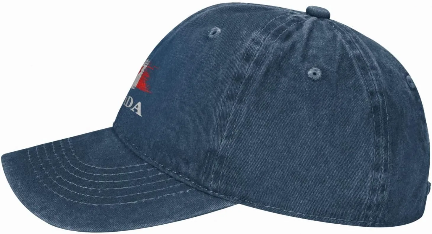 Personalized Brush Canadians Canada Flag Baseball Cap for Men Women Denim Twill Dad Hat Classic Hats