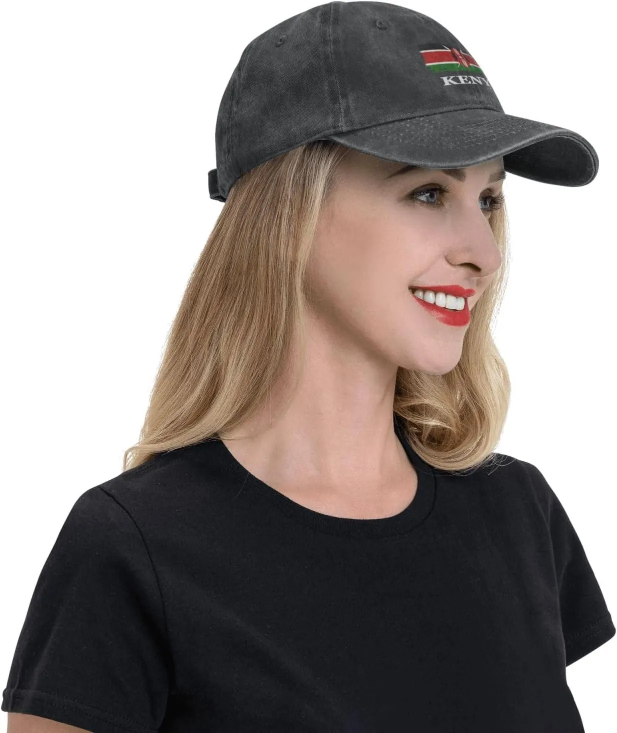 Personalized Brush Kenyan Kenya Flag Baseball Cap for Men Women Denim Twill Dad Hat Classic Hats
