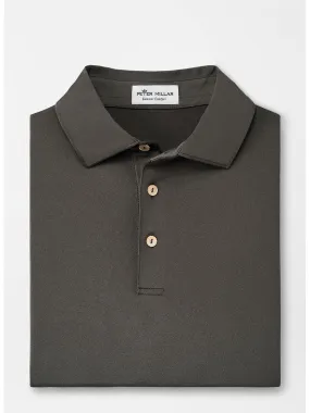 Peter Millar Solid Performance Jersey Polo in Iron [Sean Self Collar]