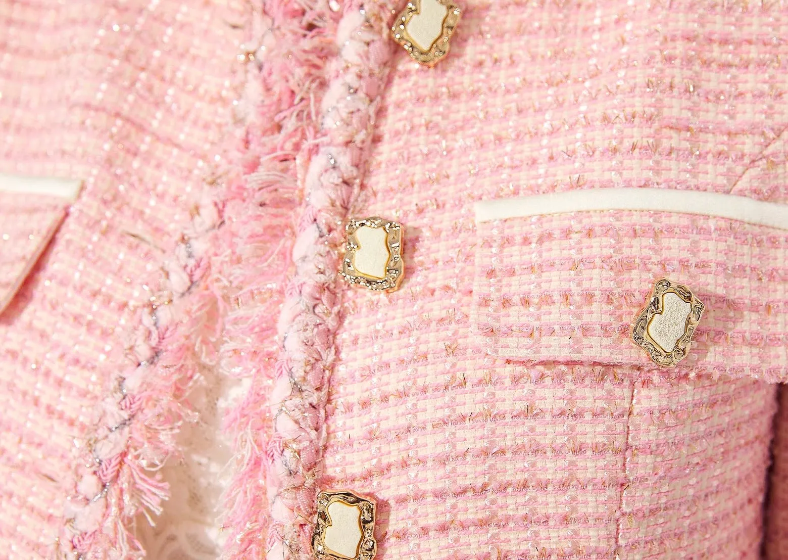 Pink Short Jaket&Skirt