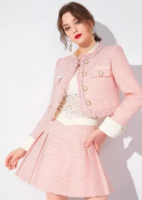 Pink Short Jaket&Skirt
