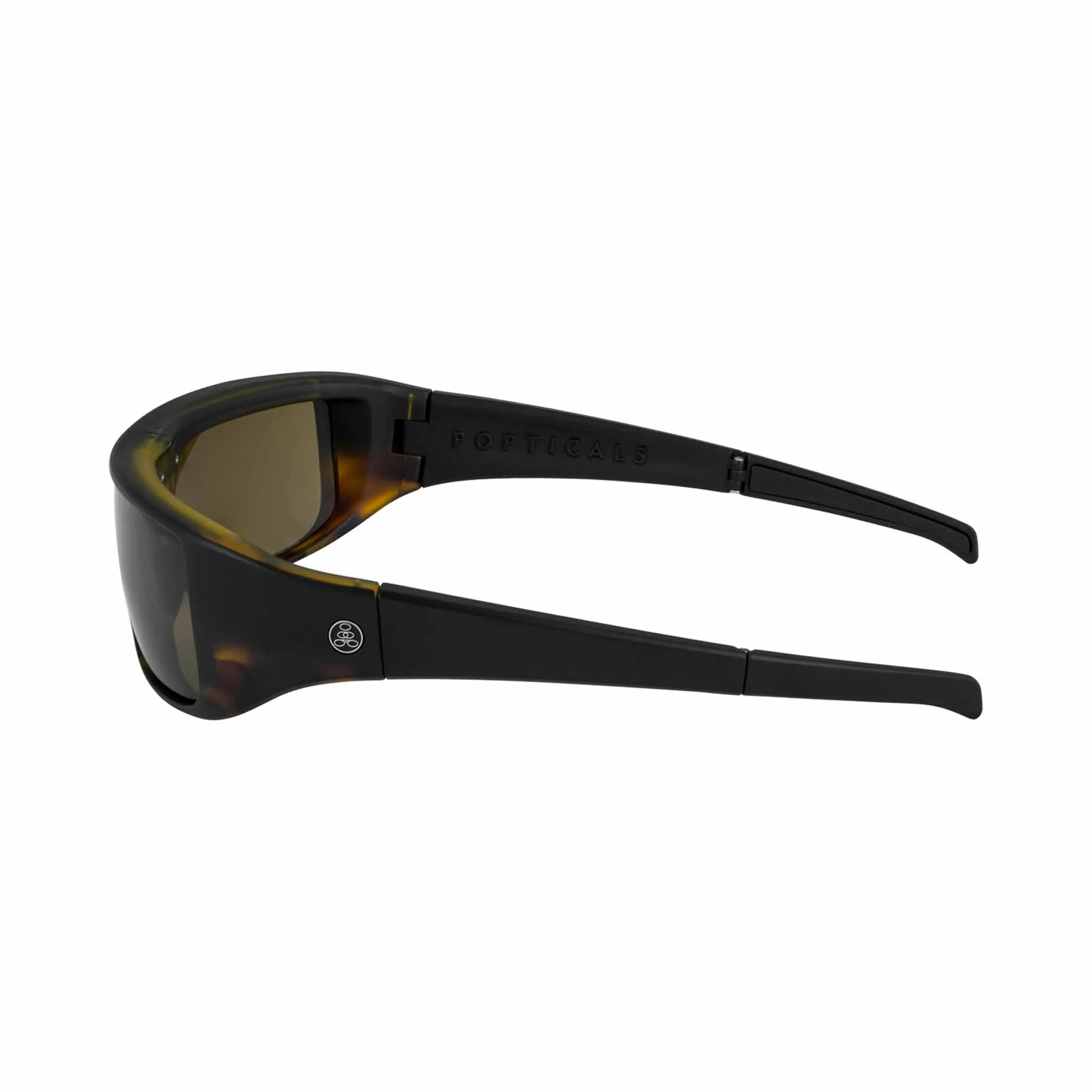 POPGEAR | Non-Polarized, Matte Black Tortoise, Brown Lens