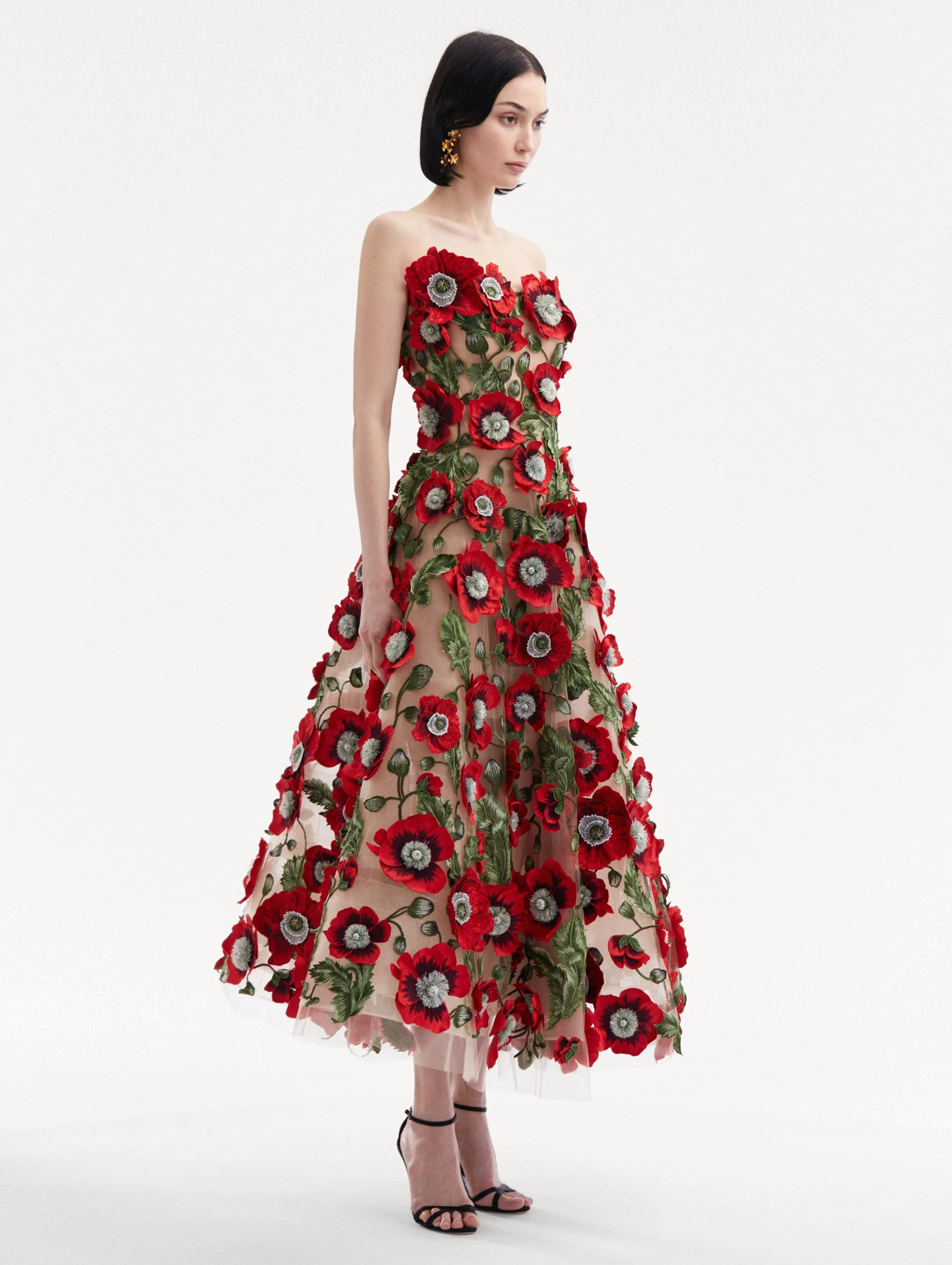 Poppy Threadwork Cocktail Dress