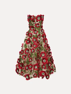 Poppy Threadwork Cocktail Dress