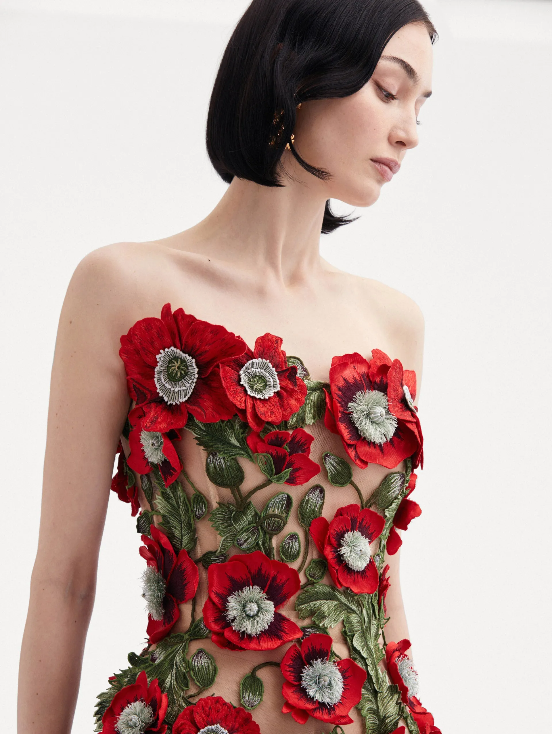 Poppy Threadwork Cocktail Dress