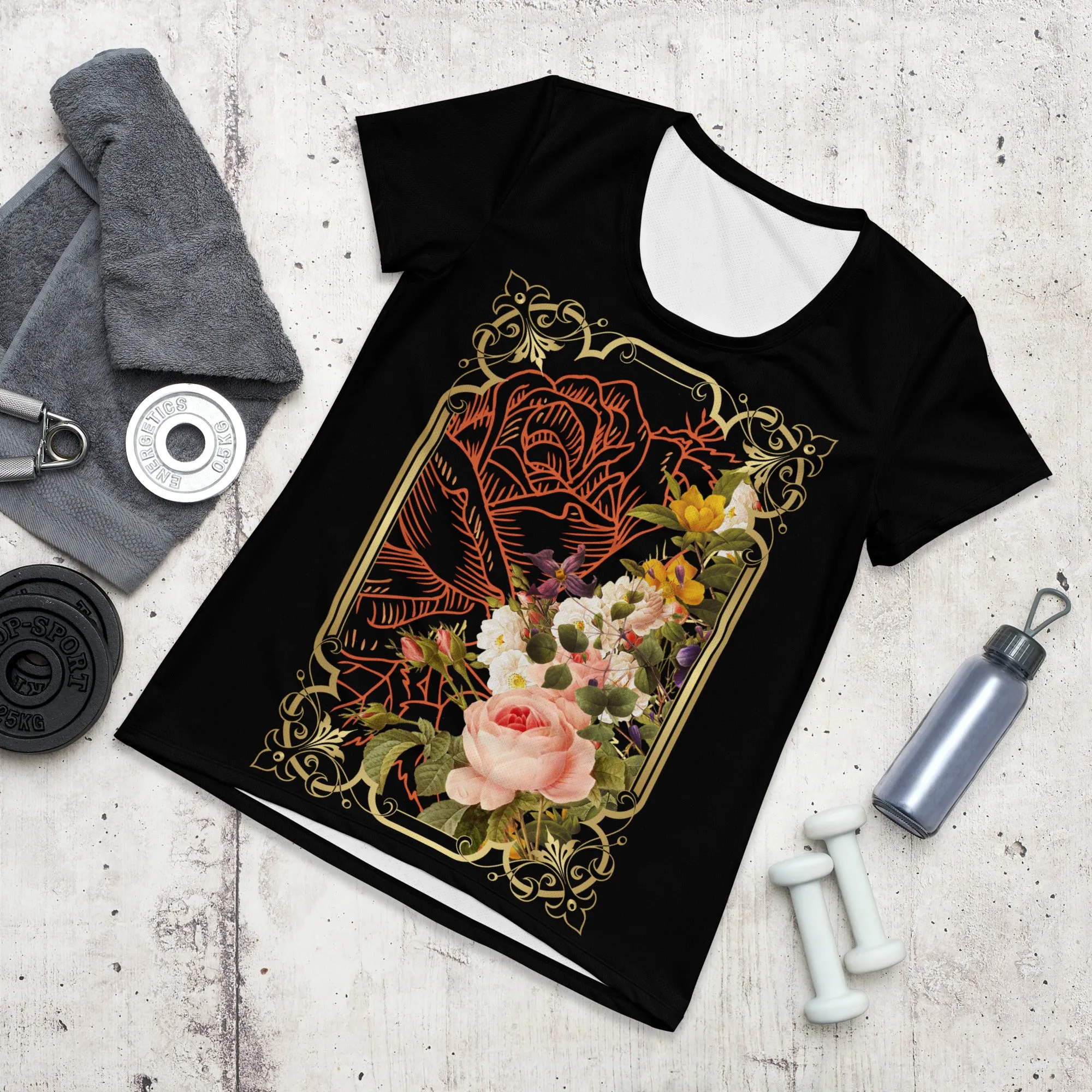 "Shabby Chic" Collection - Women's Athletic T-shirt